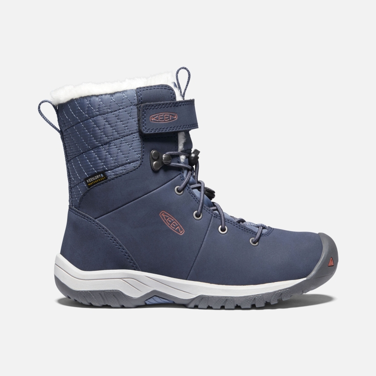 Keen Hoodoo III Waterproof Boots - Kids' Blue Red Boots